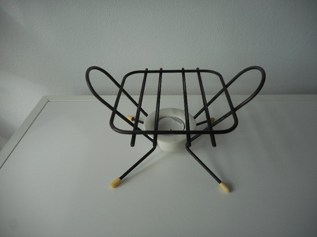 Vintage, retro metalen theelicht, waxinelicht houder, Ophalen of Verzenden, Huis en Inrichting