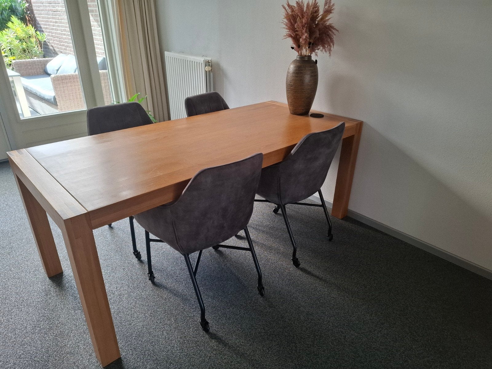Eetkamertafel/stoelen op te halen, Ophalen, Gebruikt, Eikenhout, Modern, Tijdloos