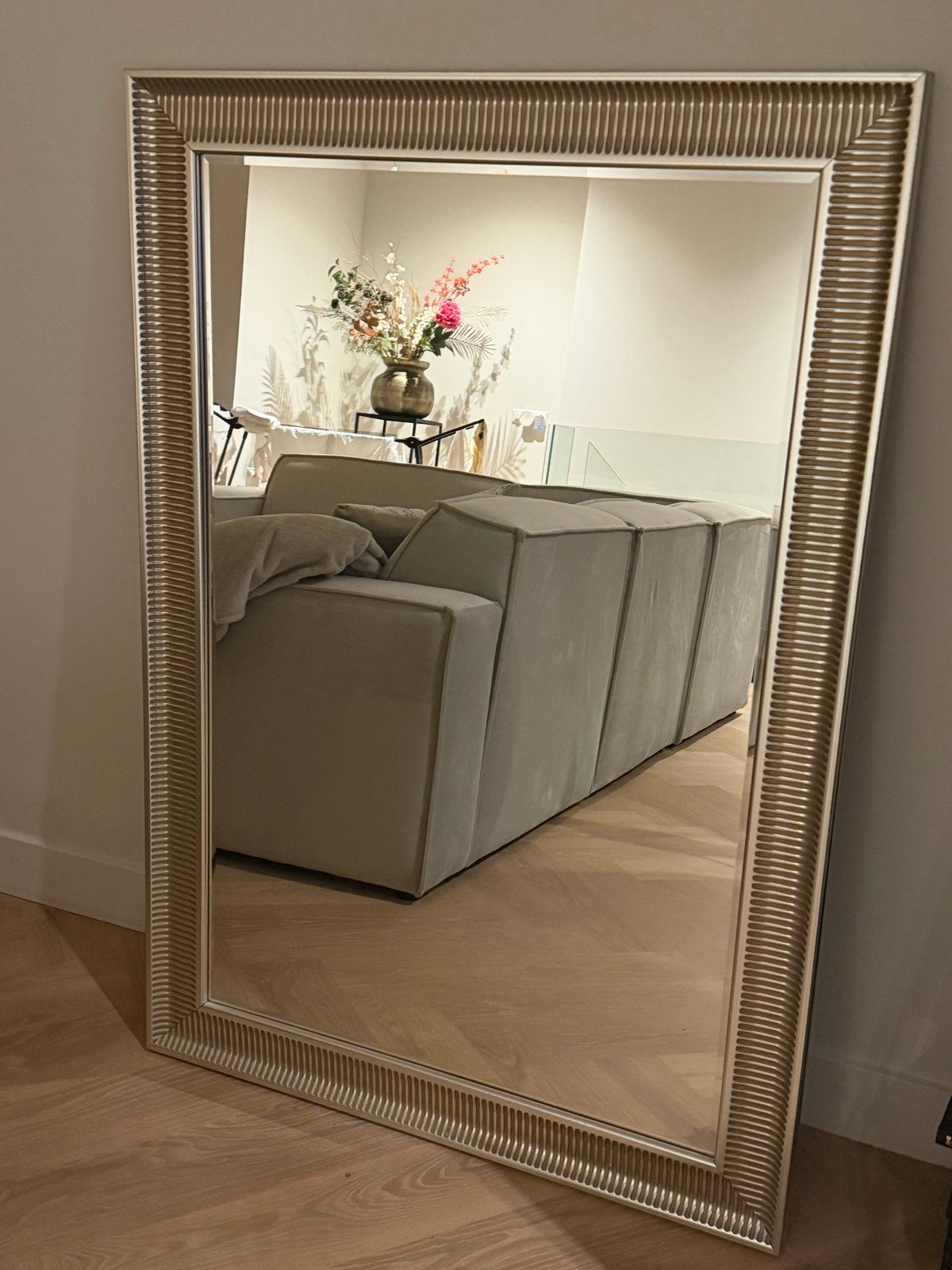 IKEA SONGE spiegel 91x130 cm, Ophalen, Gebruikt, 100 tot 150 cm, Rechthoekig