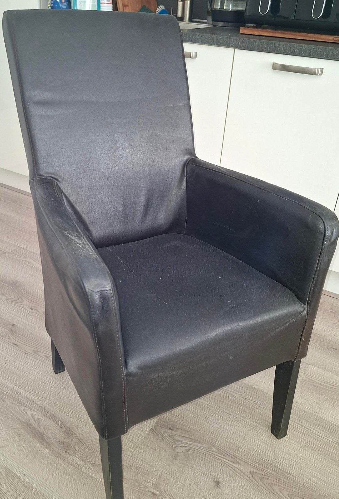 Bruine leren stoelen, Ophalen, Gebruikt, Bruin, Leer
