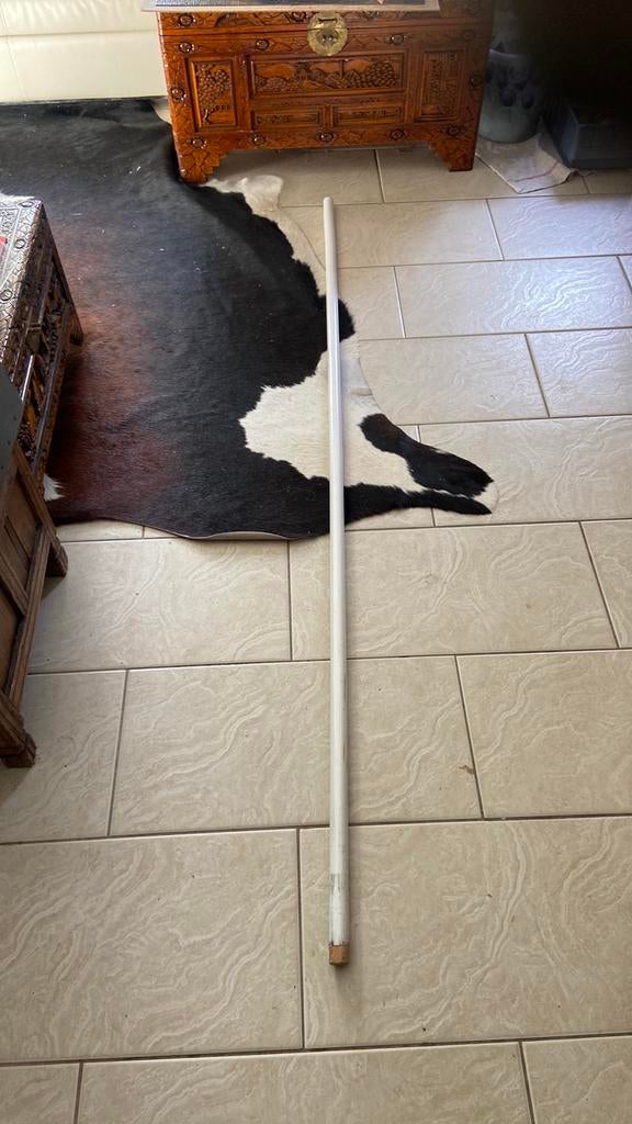 2 meter vlaggenmast 3 euro vaste prijs houten mast vlag, Ophalen, Zo goed als nieuw