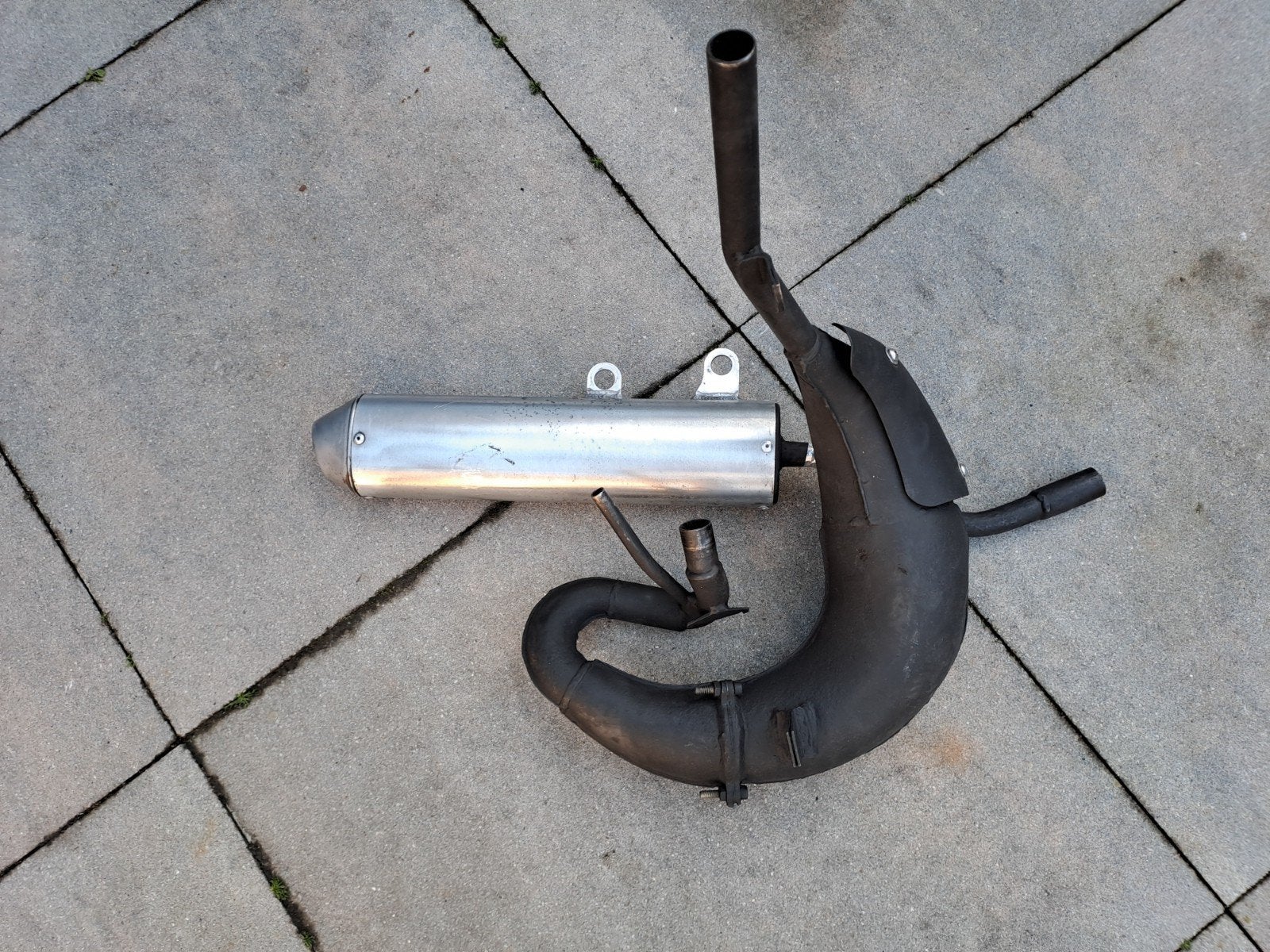Beta einddemper met bocht 50 /125 CC., Fietsen en Brommers, Ophalen of Verzenden, Gebruikt