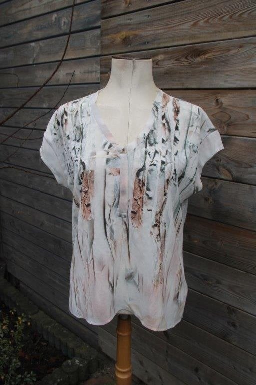 Tuniek grijs/ roze Dante 6 mt 3 (EU38) Vaste prijs, Kleding | Dames, Blouses en Tunieken, Zo goed als nieuw, Maat 38/40 (M), Grijs