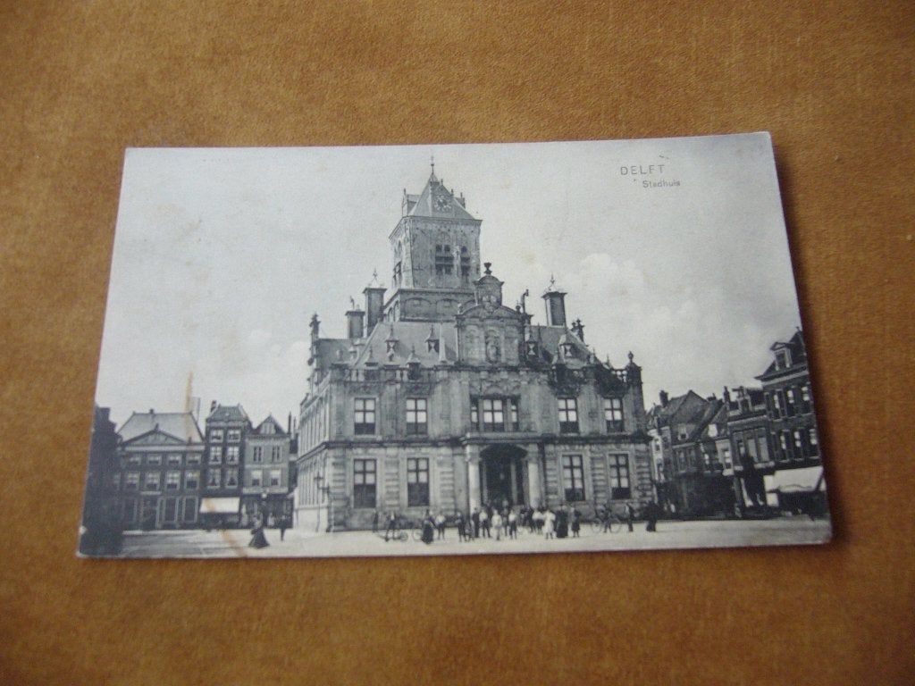 DELFT  =  STADHUIS  1910, Ophalen of Verzenden, Voor 1920, Gelopen, Zuid-Holland