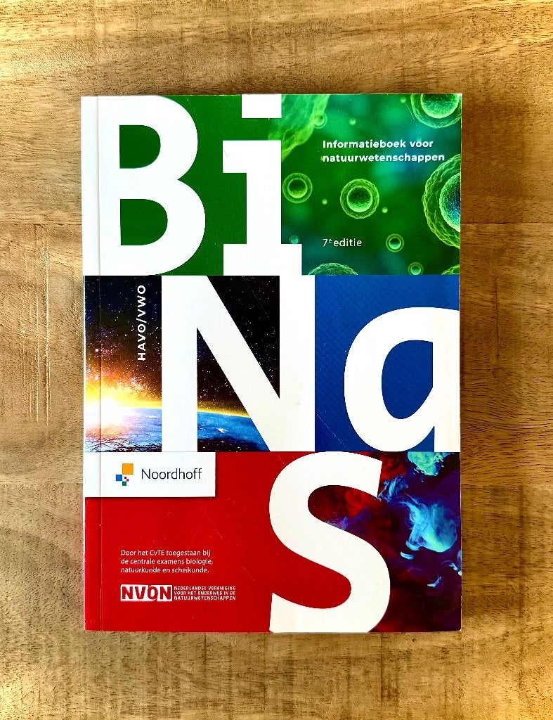 BiNaS HAVO / VWO. Informatie boek, 7e editie., VWO, Natuurkunde, Ophalen of Verzenden, Zo goed als nieuw