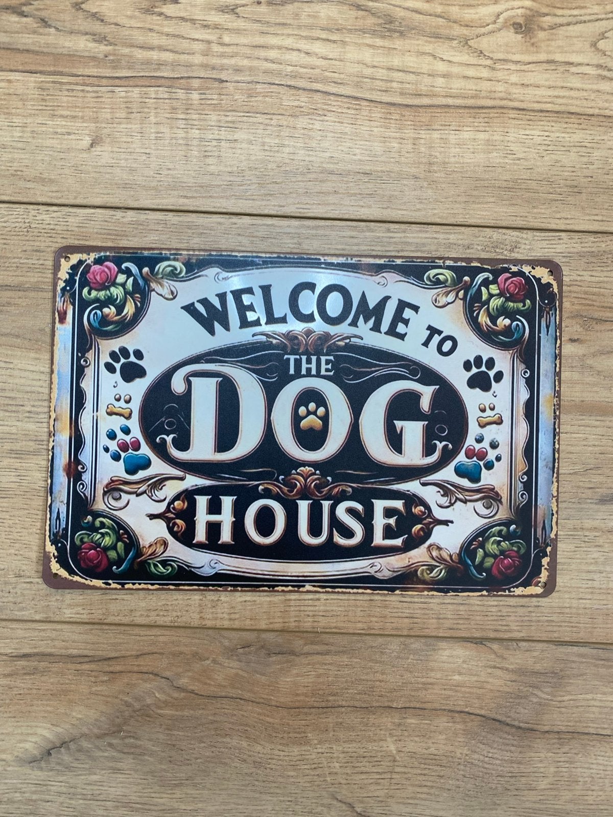 Metalen bord voor honden lief hebbers, Verzenden, Nieuw