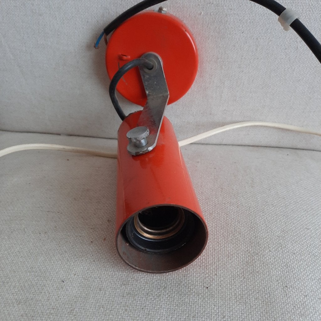 Vintage oranje spotje spot, Ophalen of Verzenden