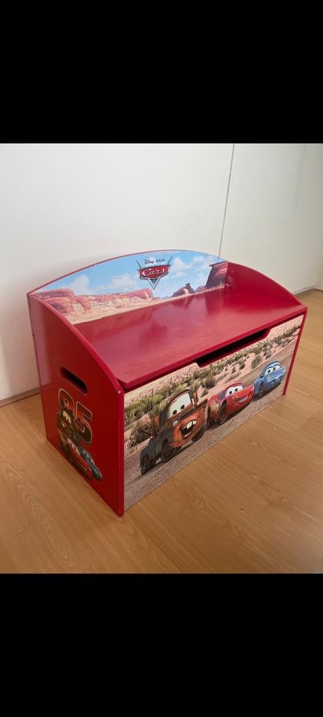 Disney Cars bankje/opbergkist, Gebruikt, 50 tot 100 cm, 50 tot 75 cm, Ophalen of Verzenden