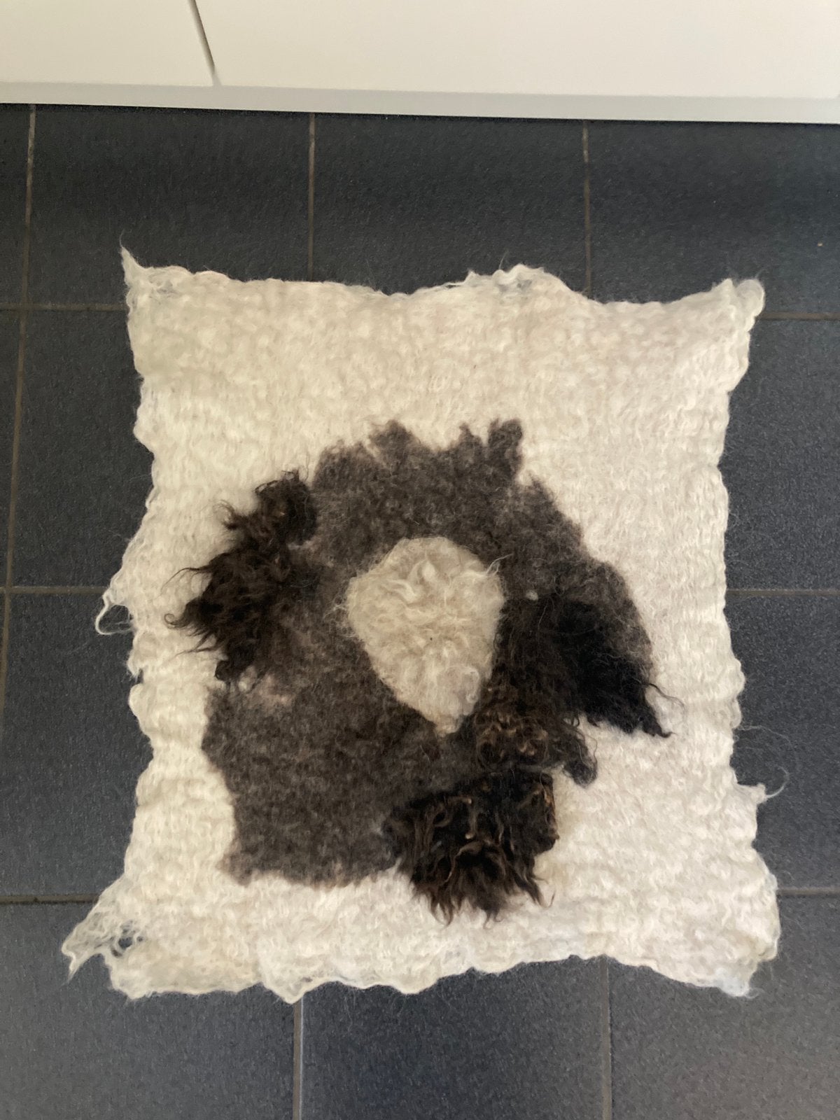 Vilten wandkleed wandhanger schapenwol, Ophalen of Verzenden, Nieuw, Natuurlijk materiaal