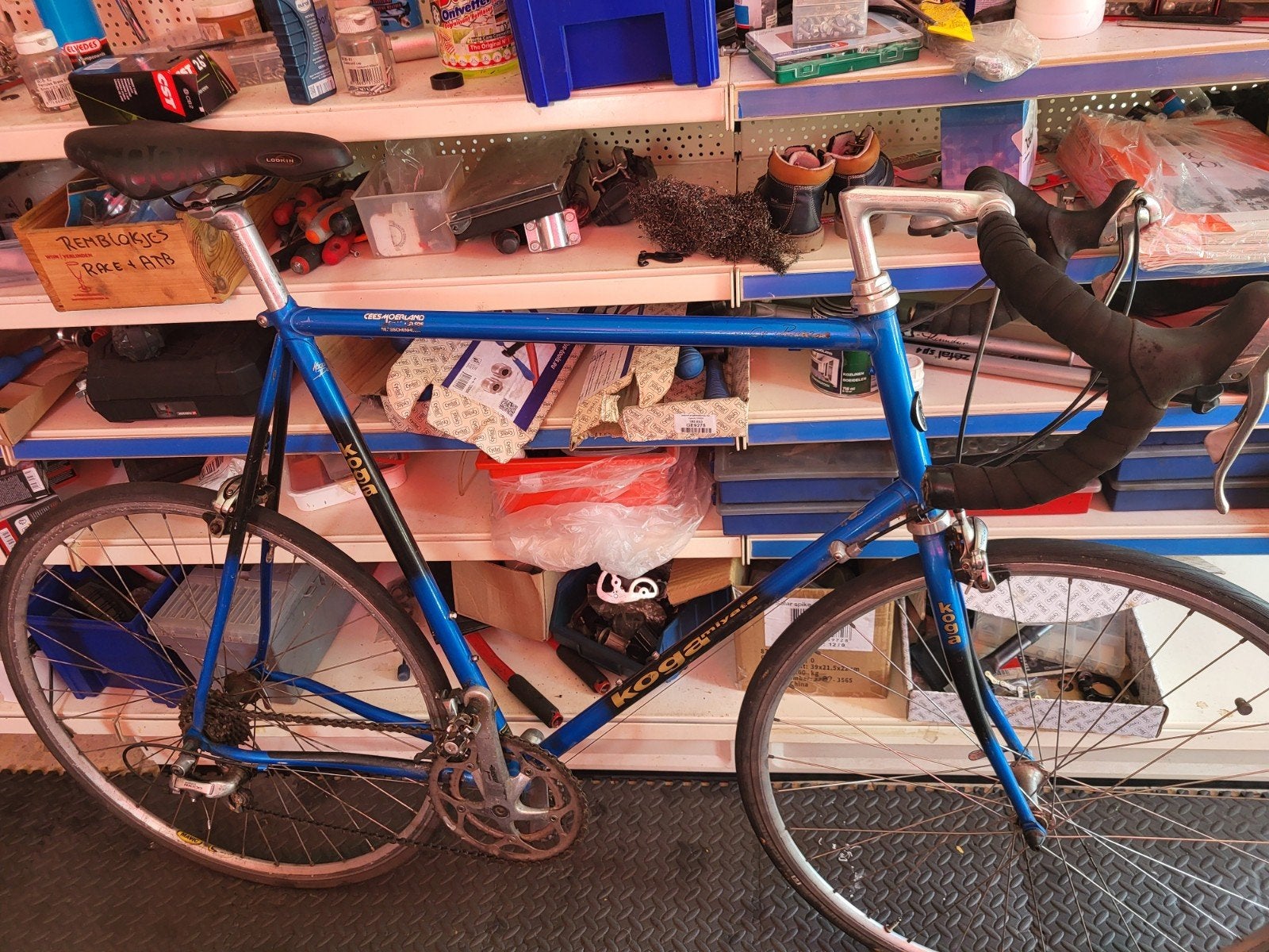 Koga Miyata stalen racefiets 66 cm, 28 inch, Gebruikt, 10 tot 15 versnellingen, Velgrem