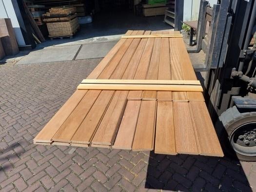 6.55 m2 puntgroef 1.8x11.0 cm - nr: HP317, Ophalen, Planken, Nieuw, Hardhout