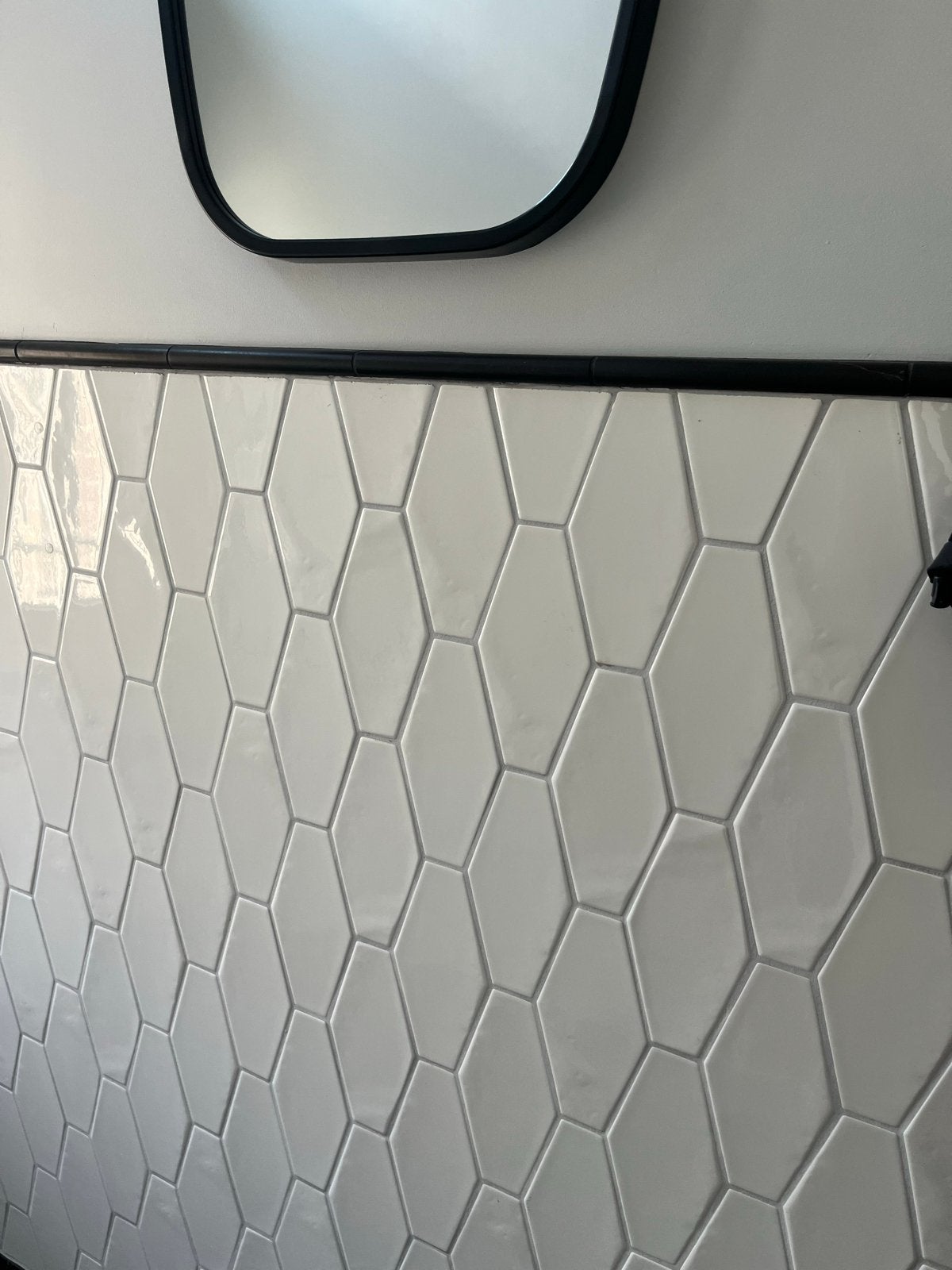 Witte keramische wandtegels, 10x20 cm, 0,5 m², Ophalen, Nieuw, Minder dan 20 cm, 20 tot 40 cm