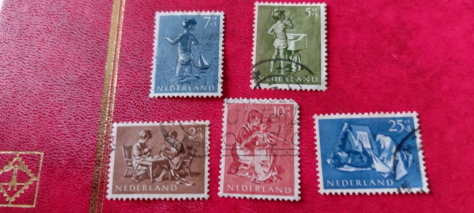 kinderpostzegels Nederland, Ophalen of Verzenden, Na 1940, Gestempeld