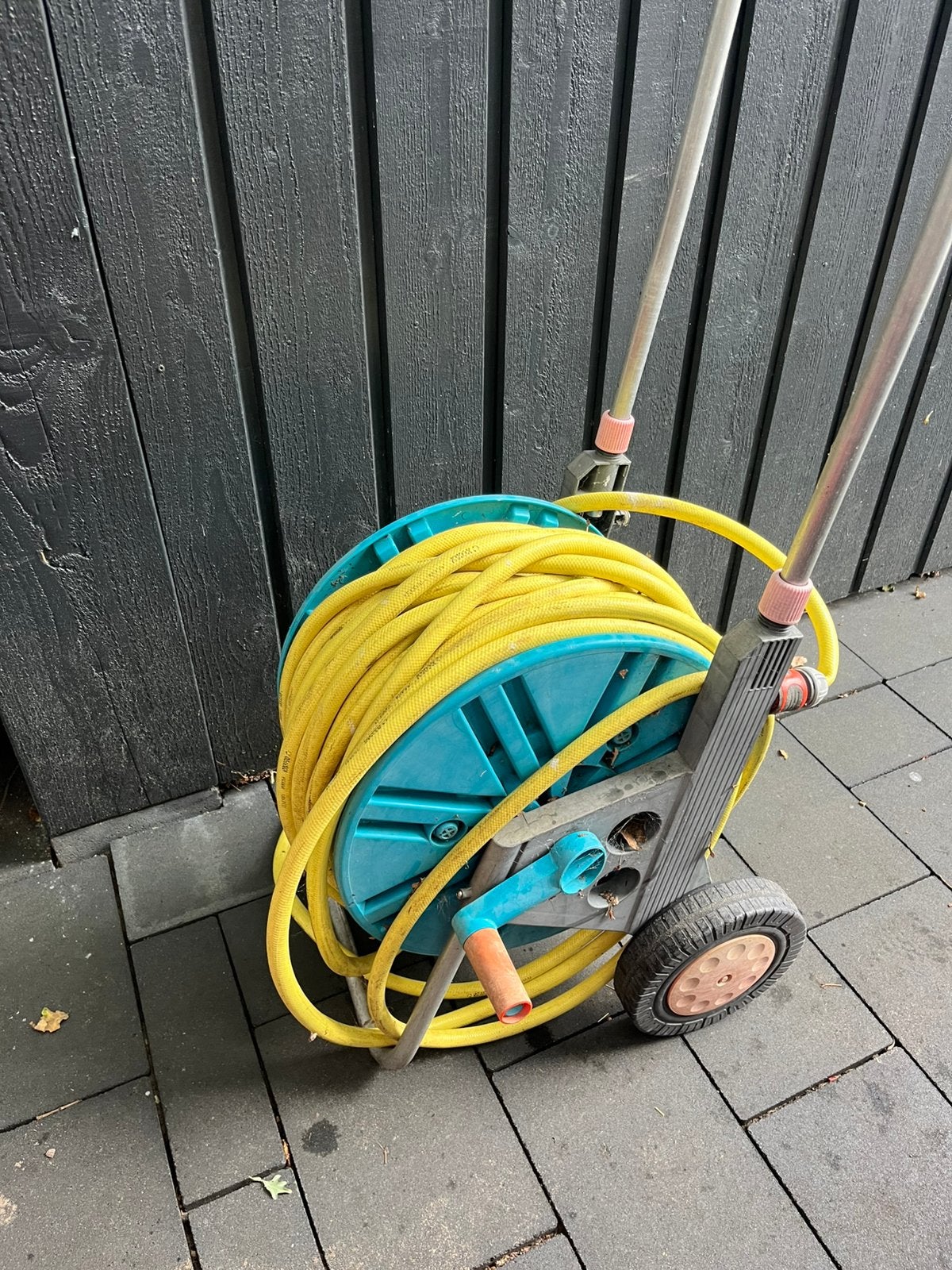 Tuinslang met wagentje, Tuin en Terras, Tuinslangen, Ophalen, Gebruikt, Tuinslang