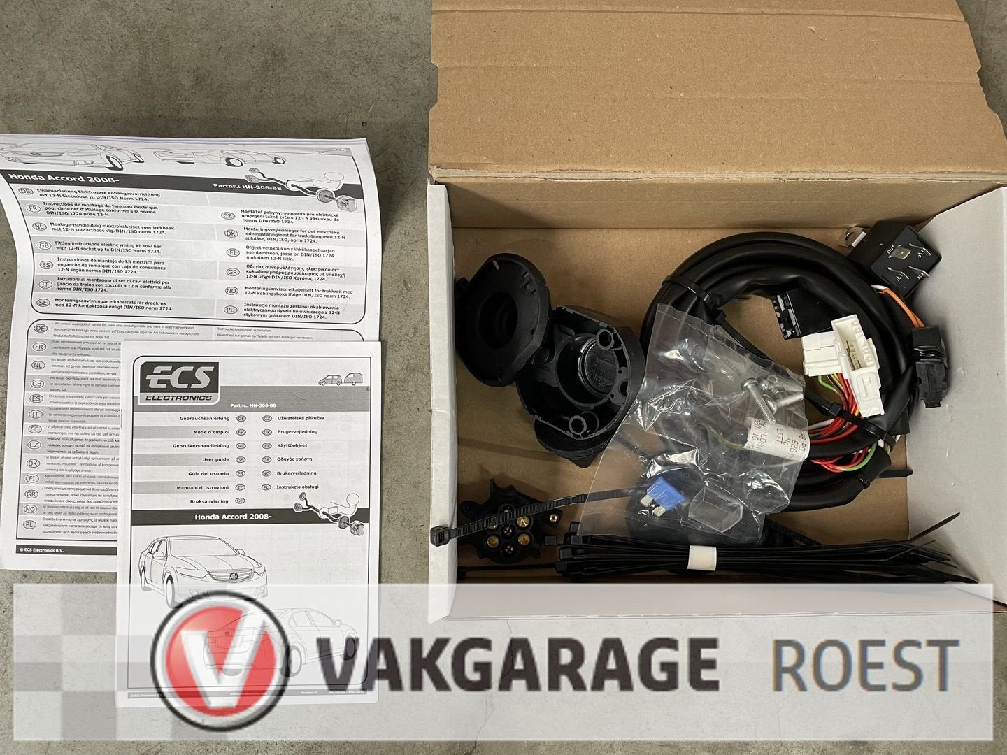 Trekhaakkabelset 7-polig Honda Accord ECS HN-306-BB, Honda, -, -, Nieuw