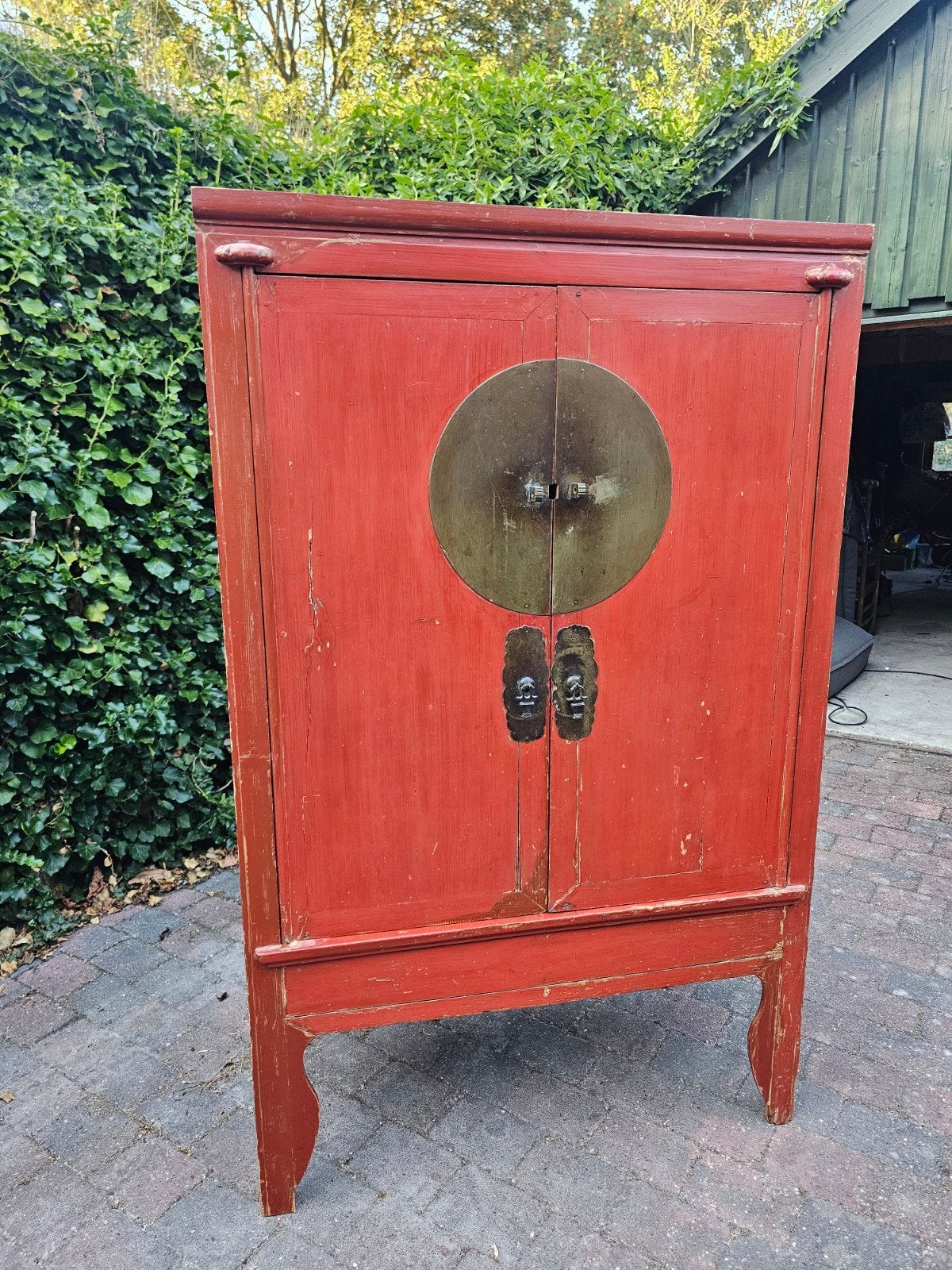 Chinese Bruidskast rood antiek, Ophalen