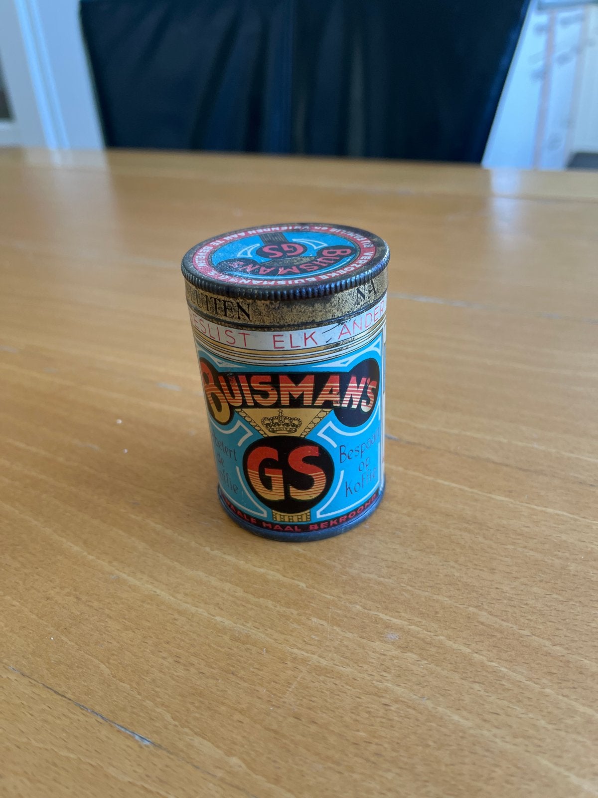 Vintage Buismans GS Koffiestroop Blikje - 125gr, Ophalen of Verzenden, Gebruikt, Overige