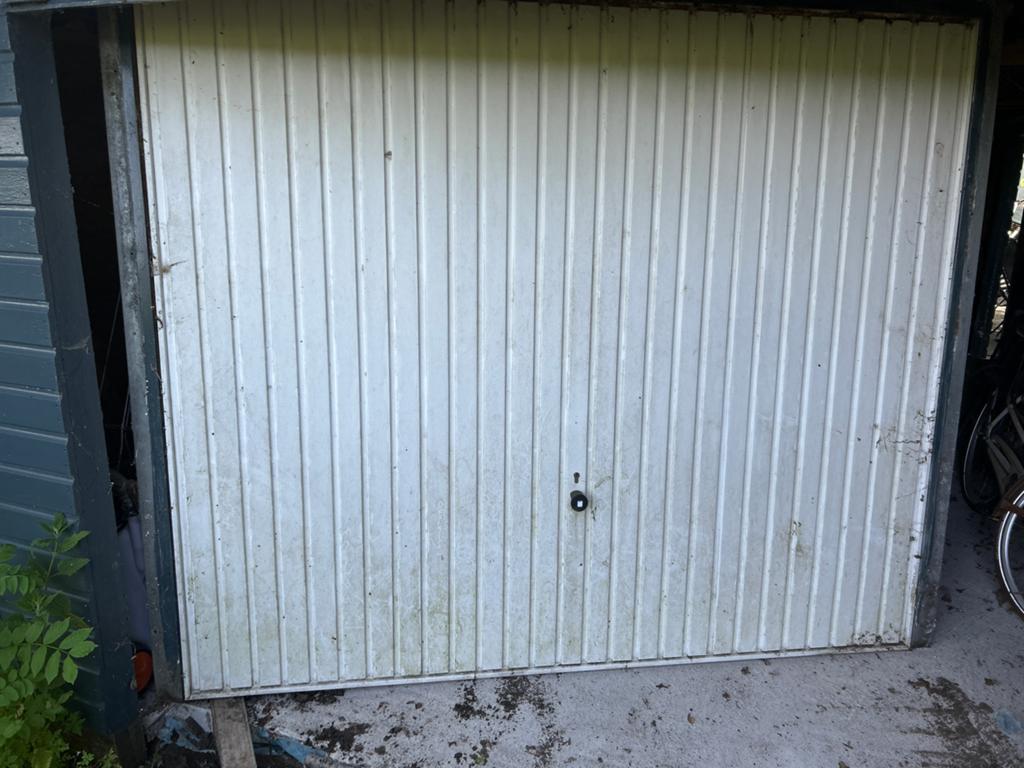 Complete kanteldeur 232 breed x 200 hoog, Ophalen, Gebruikt, 120 cm of meer, Garagedeur