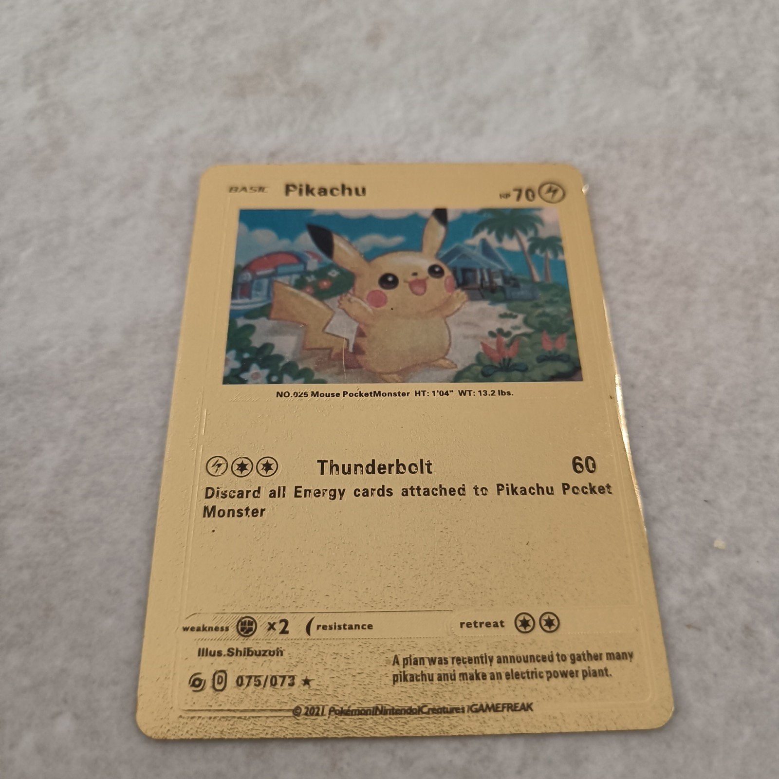 Pikachu Gold Glimmend Pokémon Kaart - Zeldzaam!, Hobby en Vrije tijd, Verzamelkaartspellen | Pokémon, Ophalen