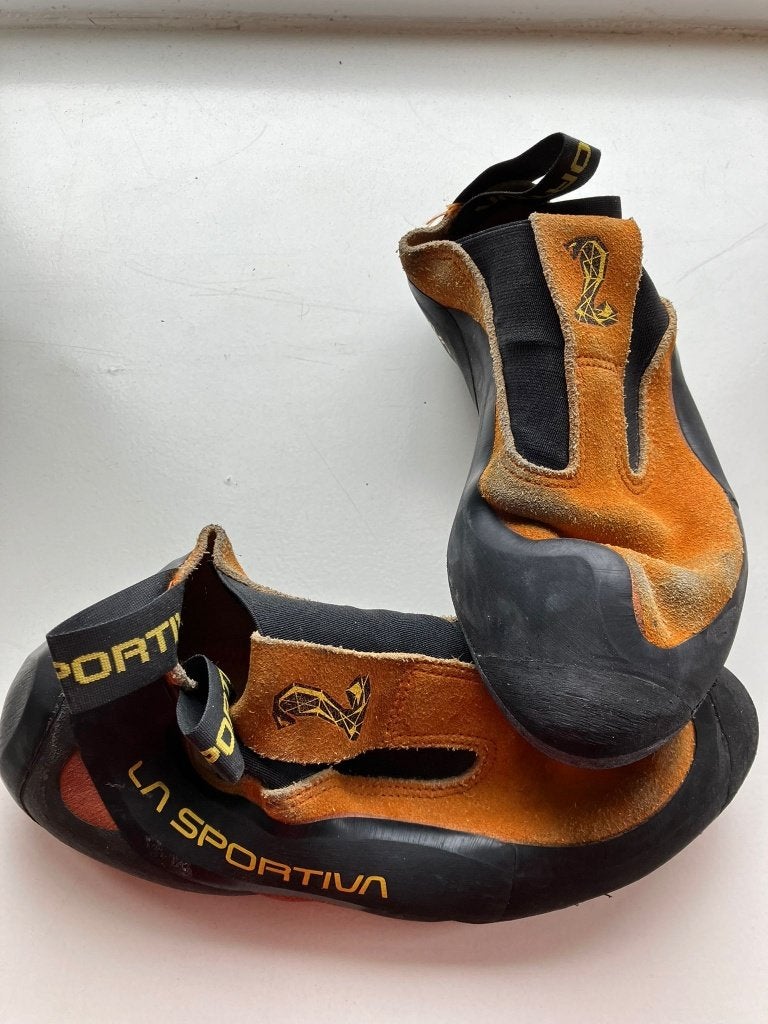 Klimschoenen La Sportiva Cobra maat 37.5, Sport en Fitness, Klimsport, Ophalen of Verzenden, Gebruikt, Klimsportschoenen