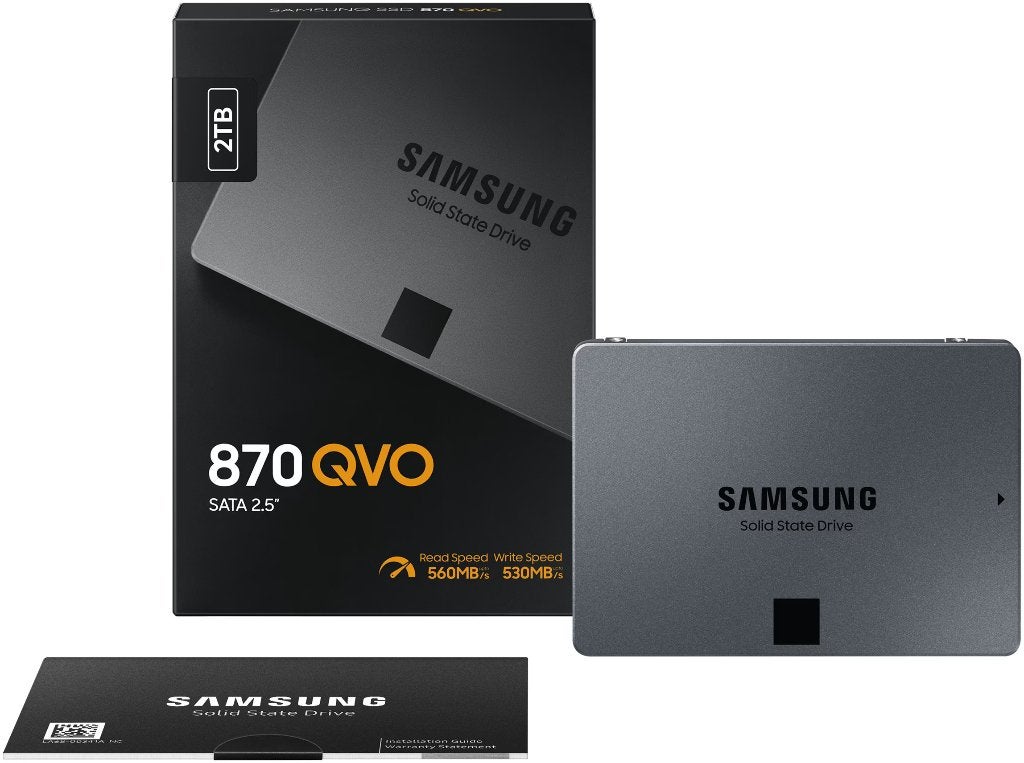 Samsung 870 QVO SATA SSD 2TB, Computers en Software, Harde schijven, Intern, Samsung, 2TB 2000GB, Info@knapptech.nl