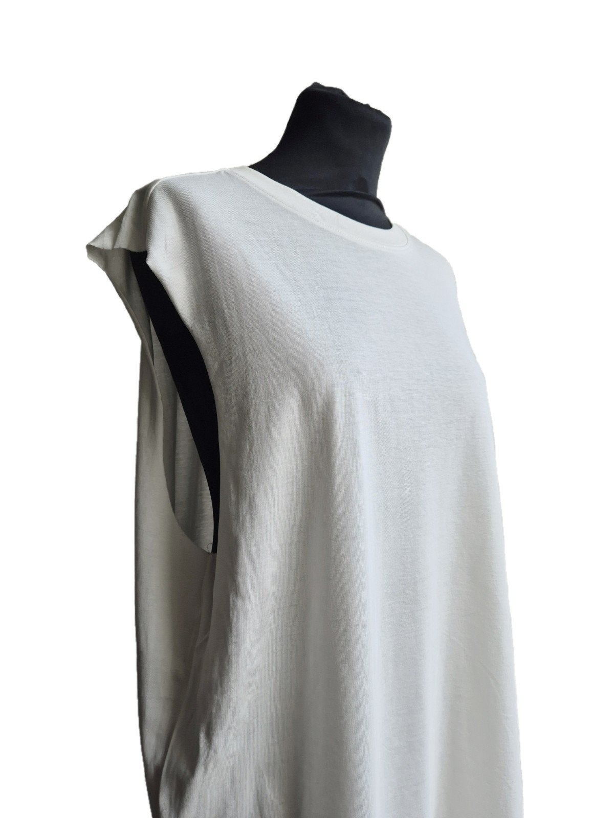H&M wit katoenen oversized tanktop, Maat 38/40 (M), Wit, Nieuw, Ophalen of Verzenden