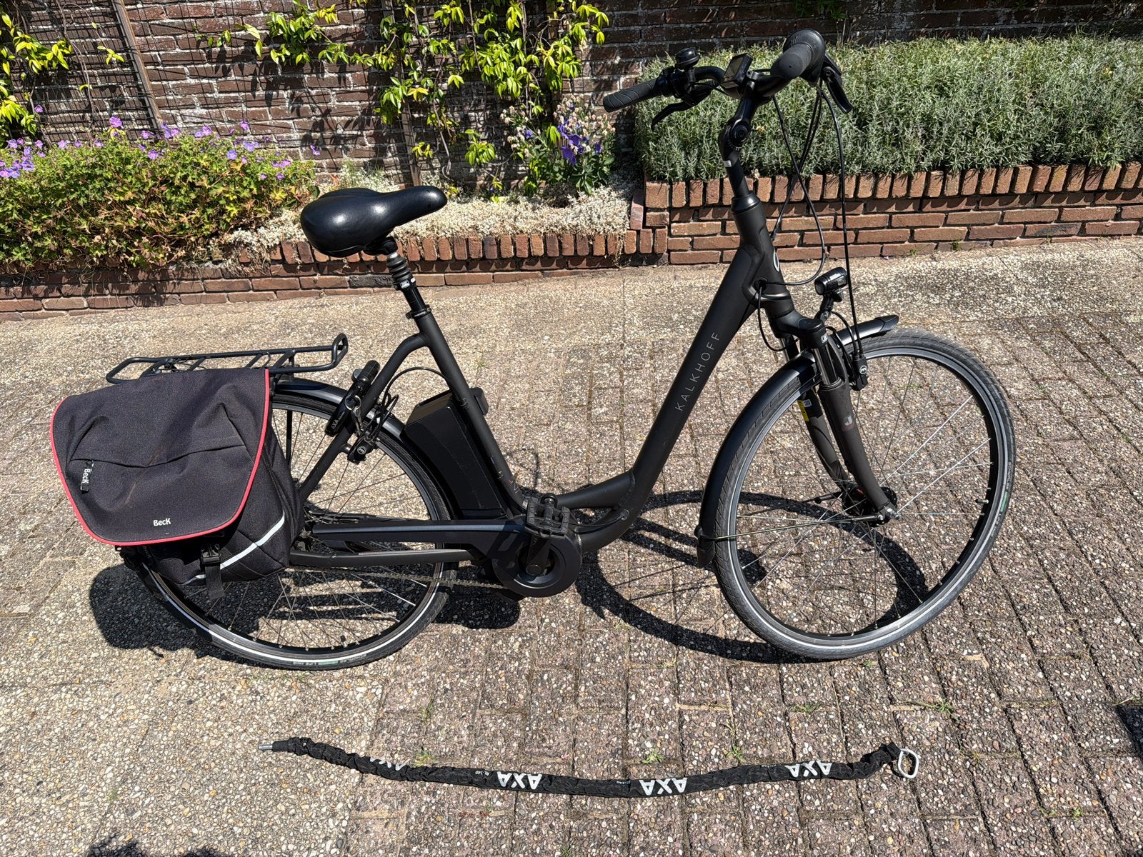 Kalkhoff E-bike met Impulse motor en AXA slot, Gebruikt, 51 tot 55 cm, 50 km per accu of meer, Ophalen
