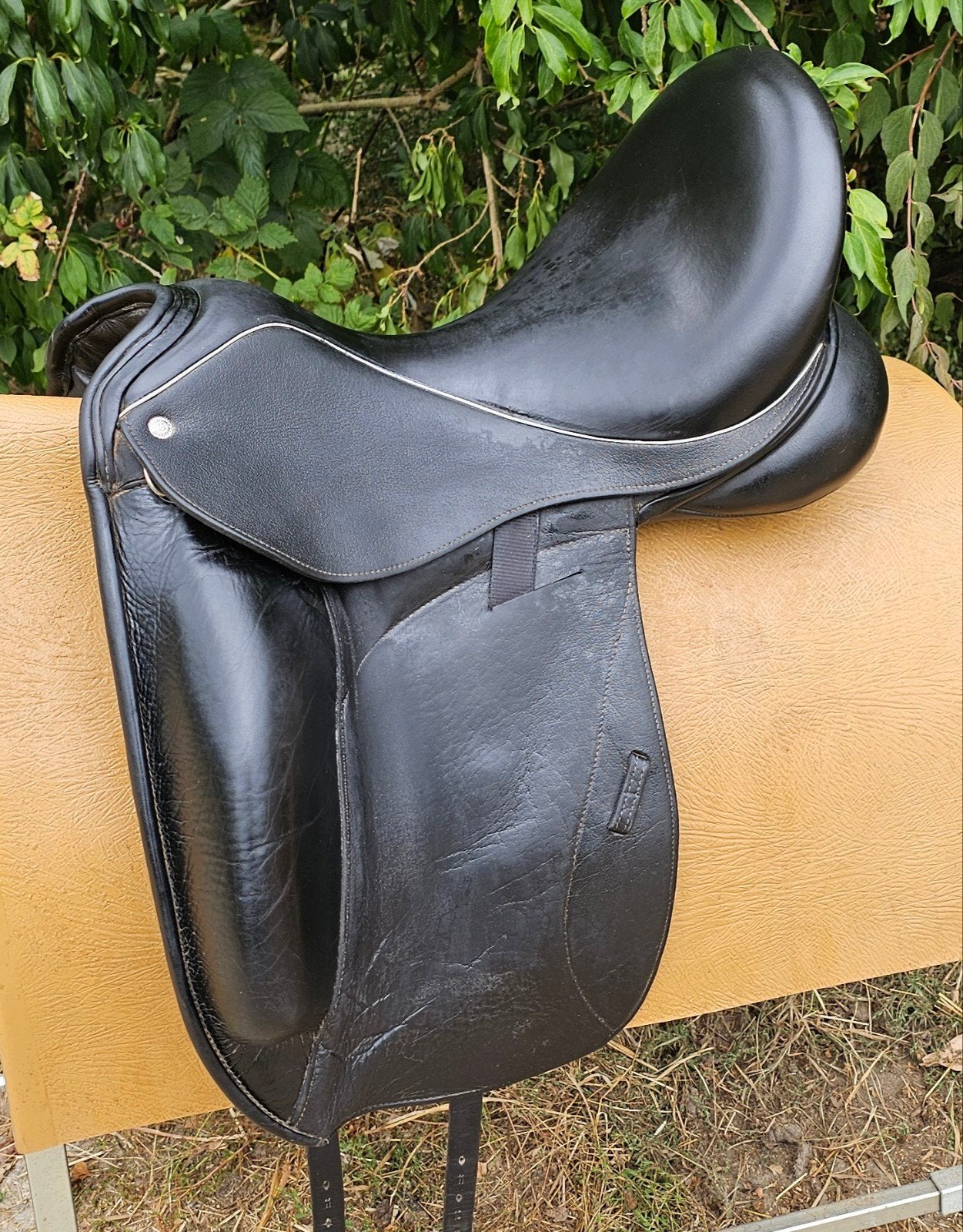Custom Wolfgang 18 inch Dressuurzadel, Gebruikt, Dressuur, XL (18 inch of meer), Ophalen of Verzenden