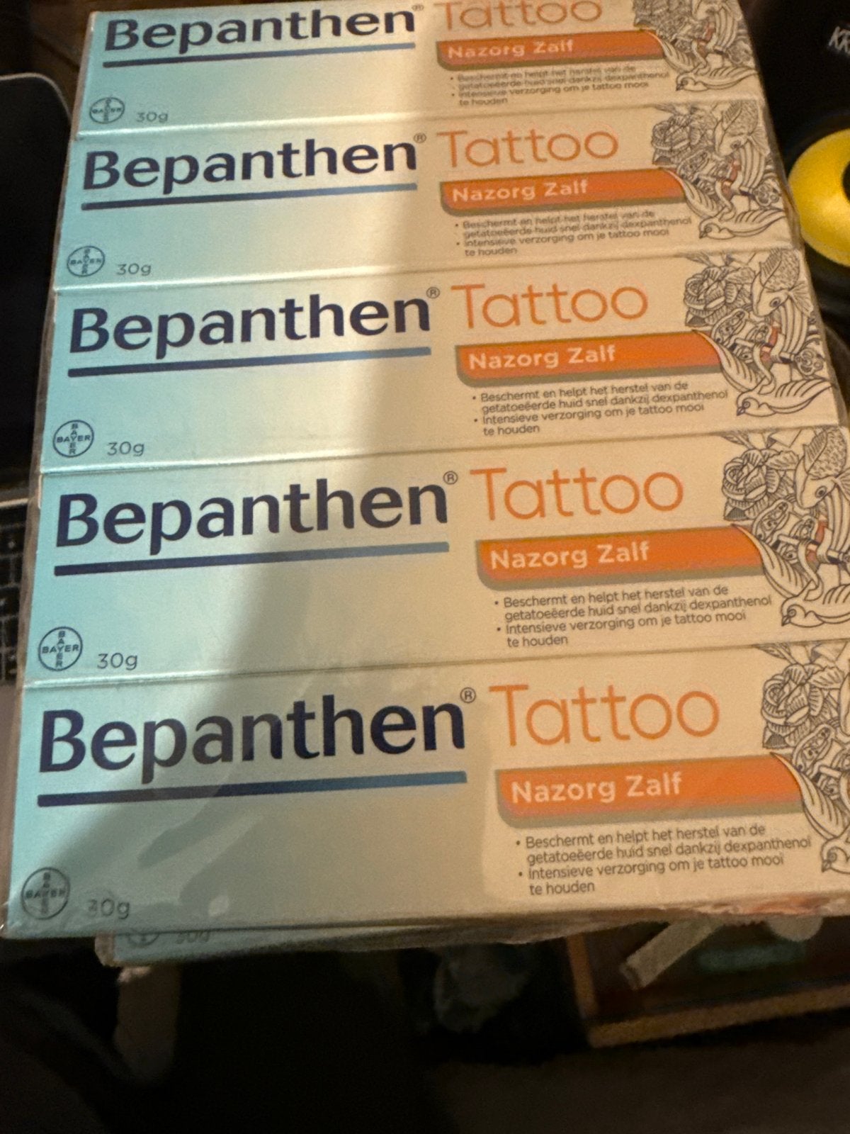 45x30g Bepanthen Tattoo Nazorg Zalf - Nieuw, Ophalen of Verzenden, Nieuw, Overige typen