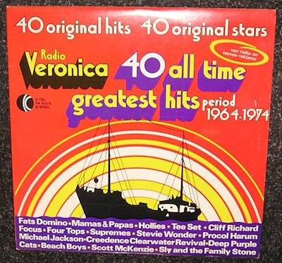 Radio Veronica 40 All Time Greatets Hits (1964-1974) LP2081, Gebruikt, Pop, Ophalen of Verzenden, 12 inch