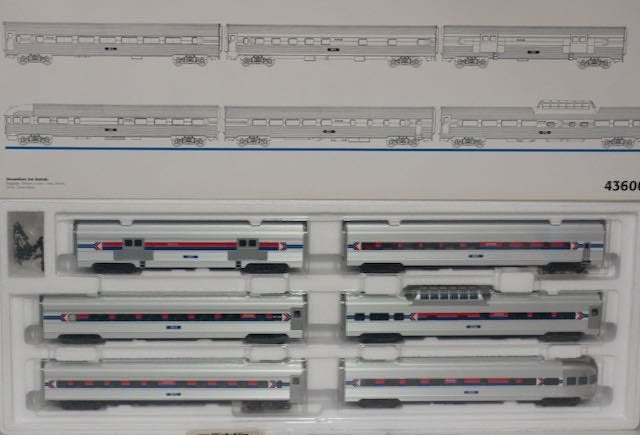 Märklin Spur H0 43600 Streamliner-Set Amtrak 6-teilig Nieuw., Wisselstroom, Ophalen of Verzenden, Märklin, Nieuw