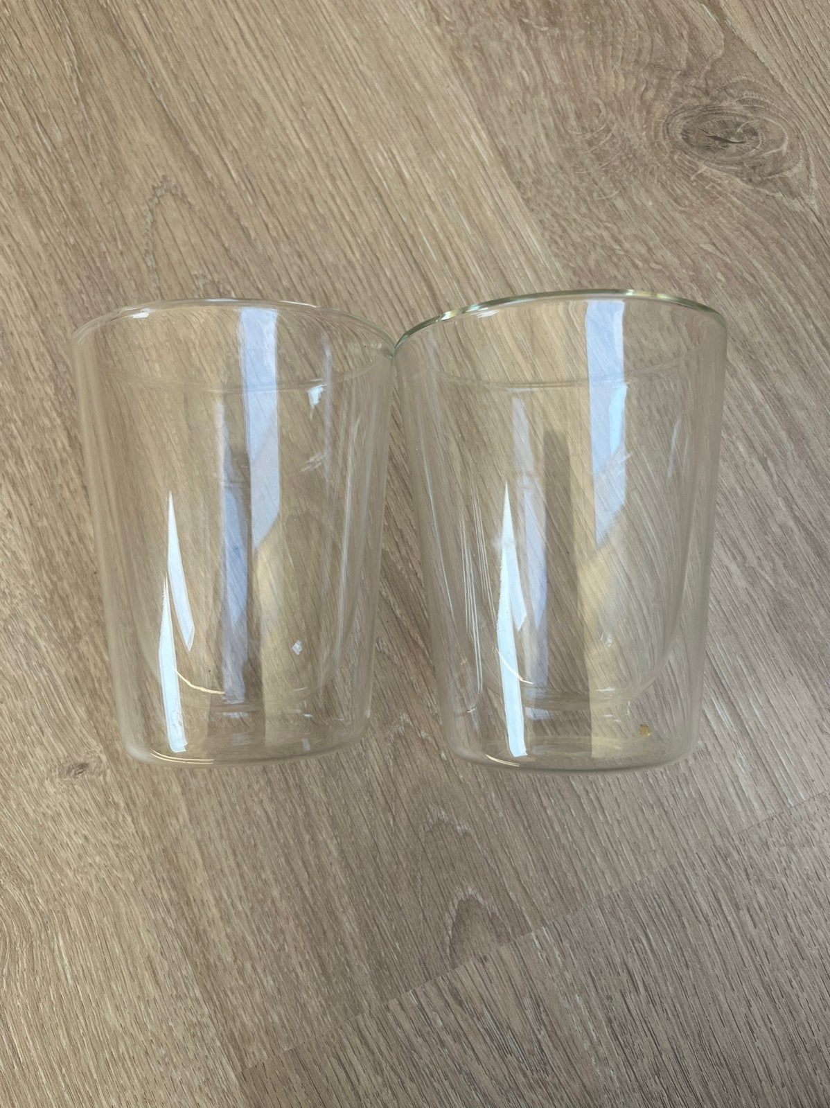 Nieuw. Set van 2 glazen theeglazen. Nu 4,-, Glas, Ophalen of Verzenden, Zo goed als nieuw, Theedoos