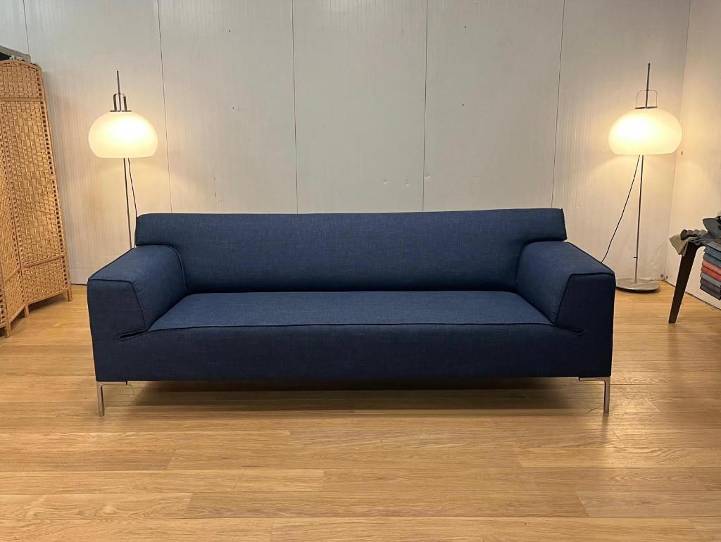 NIEUW Design on Stock Bloq 3 Blauw + GARANTIE NP €4500, 75 tot 100 cm, Ophalen of Verzenden, Rechte bank, Bankstel Bank Zetels Sofa Hoekbank Design bank