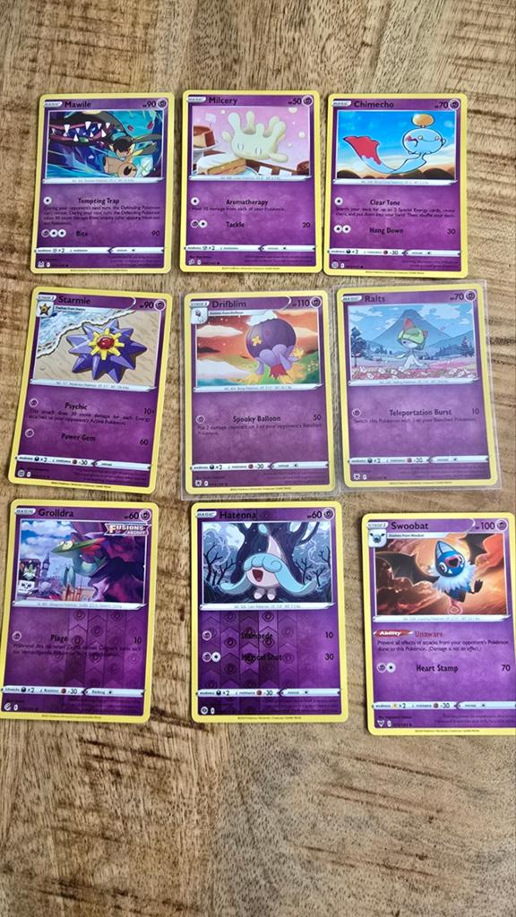 Pokémon Kaarten Set -, Ophalen of Verzenden, Gebruikt, Meerdere kaarten