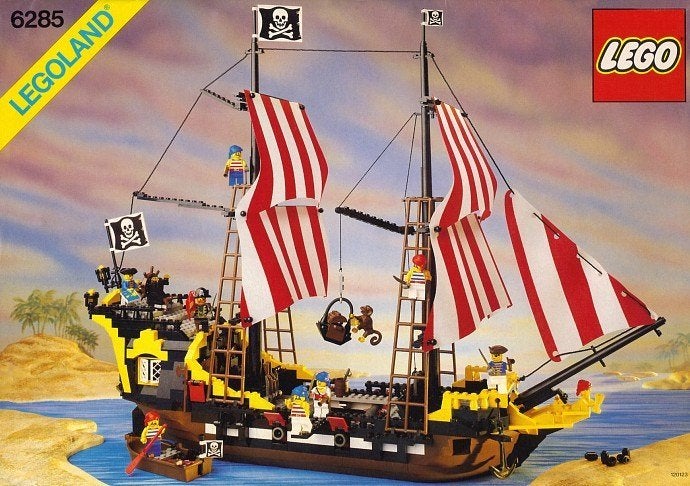 6285 Black Seas Barracuda (1989), Ophalen, Inclusief minifiguren, Gebruikt, Lego