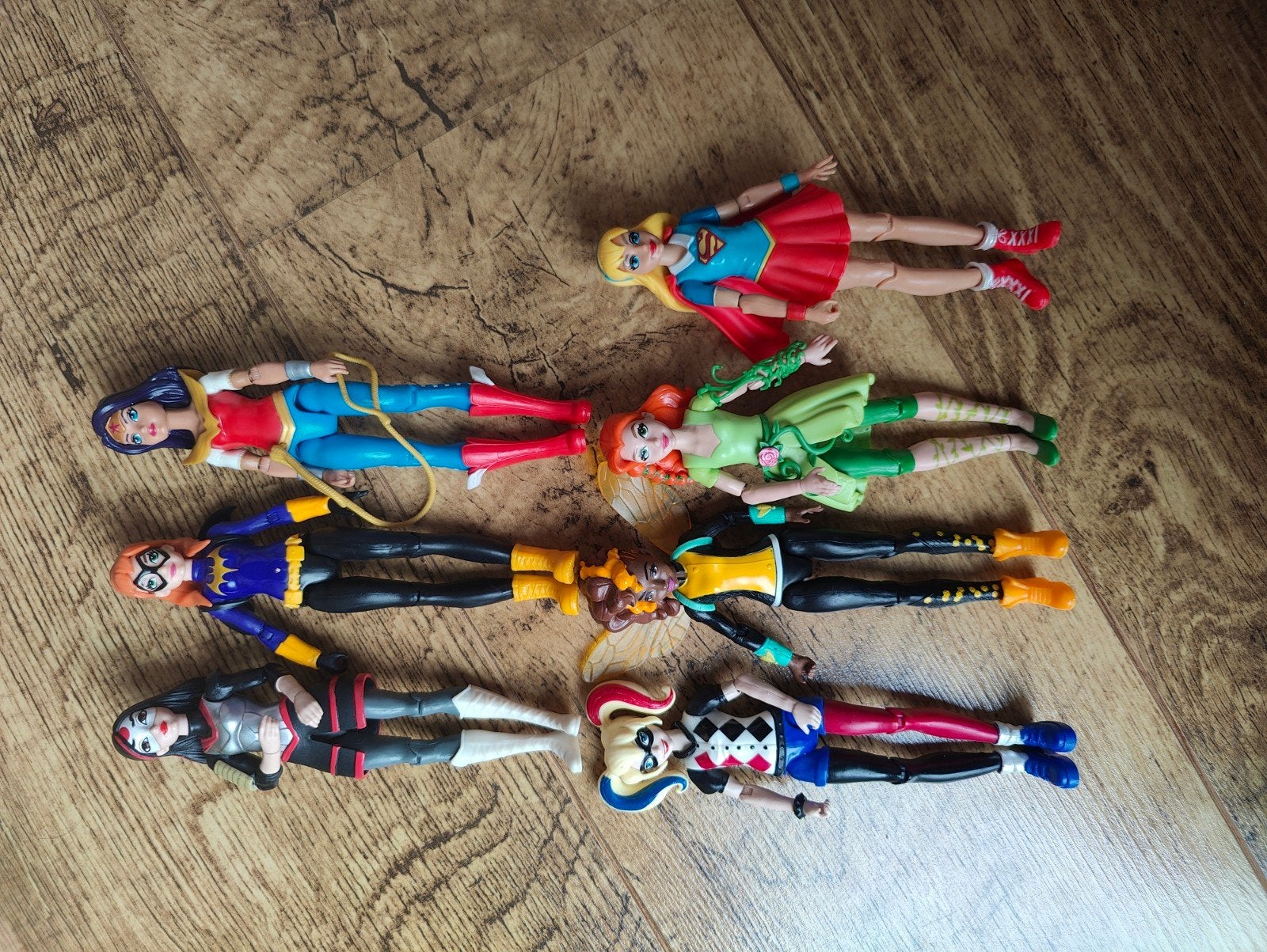 DC Comics Super Hero Girls - 7 Mattel poppen uit 2015, Ophalen of Verzenden, Zo goed als nieuw