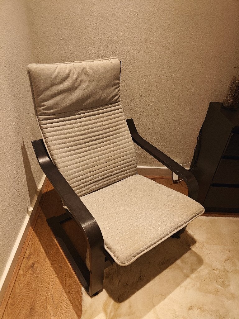 Stoel, Huis en Inrichting, Stoelen, Ophalen, Zo goed als nieuw, Grijs, Eén