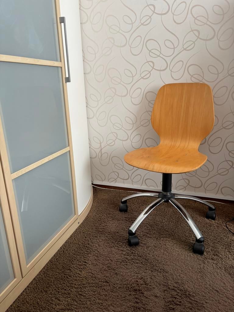 Bureau stoel, Ophalen, Gebruikt, Bruin, Bureaustoel