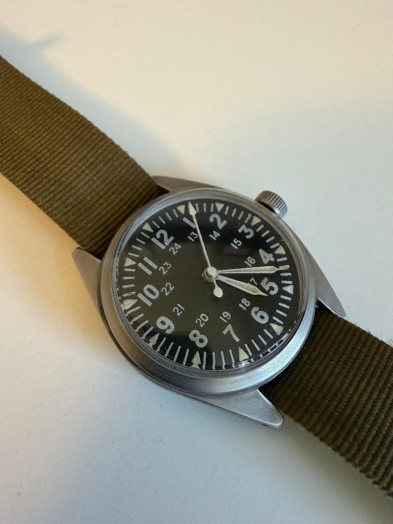 GG-W-113 Benrus Vietnam Field Watch, Overige merken, Staal, Verzenden, Polshorloge