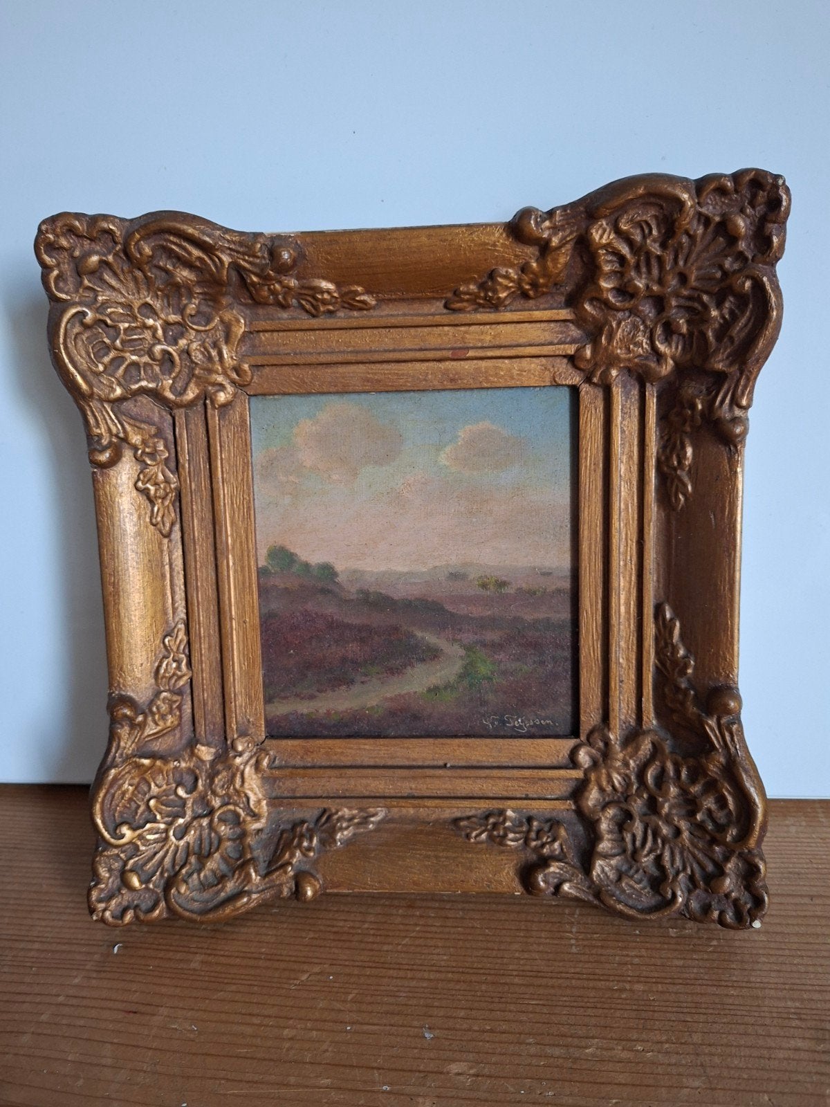 Klassiek Landschap Schilderij - Gesigneerd, Ophalen, Paneel, Landschap, Olieverf