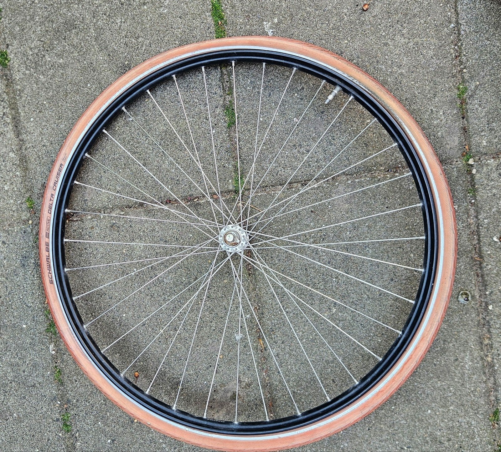 Fietswiel voorwiel 28 inch omafiets (gazelle), Fietsen en Brommers, Ophalen of Verzenden, Band