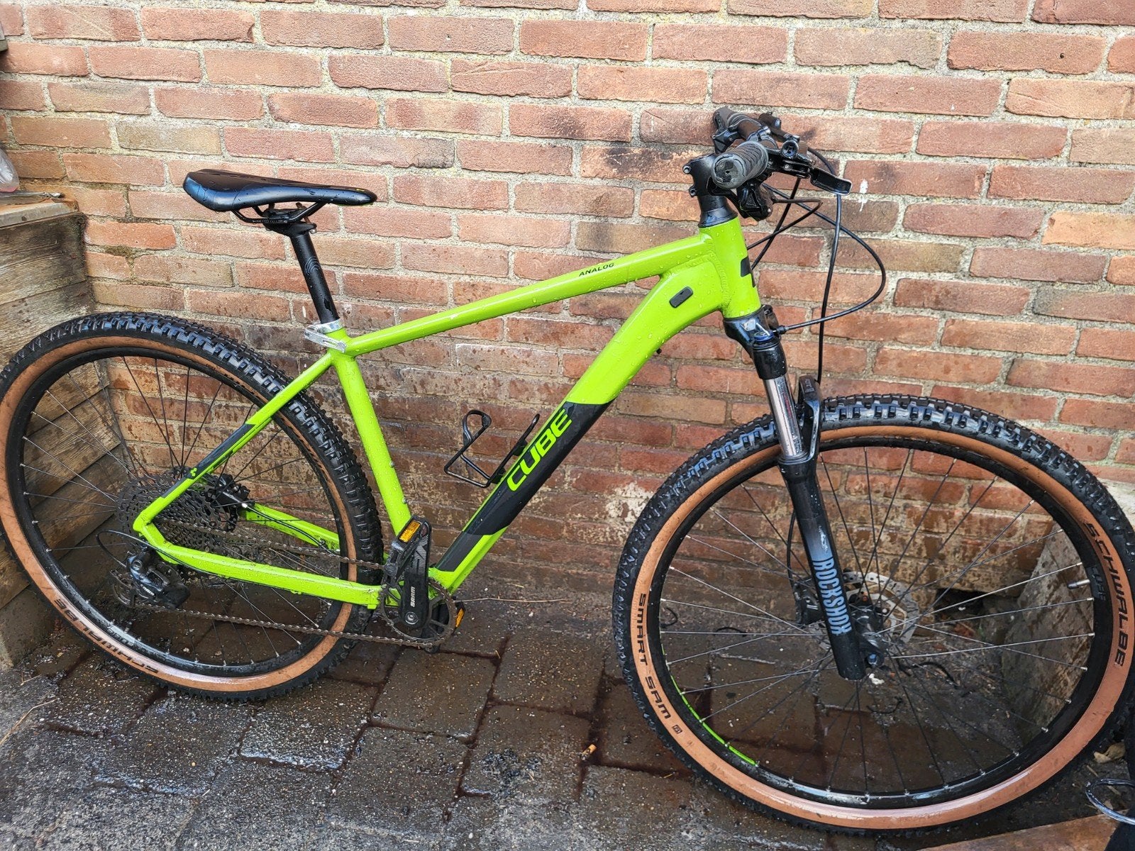 29er Cube Analog deepgreen/Black 12V-Rockshox Judy etc 47cm, Gebruikt, Hardtail, 45 tot 49 cm, Schijfrem