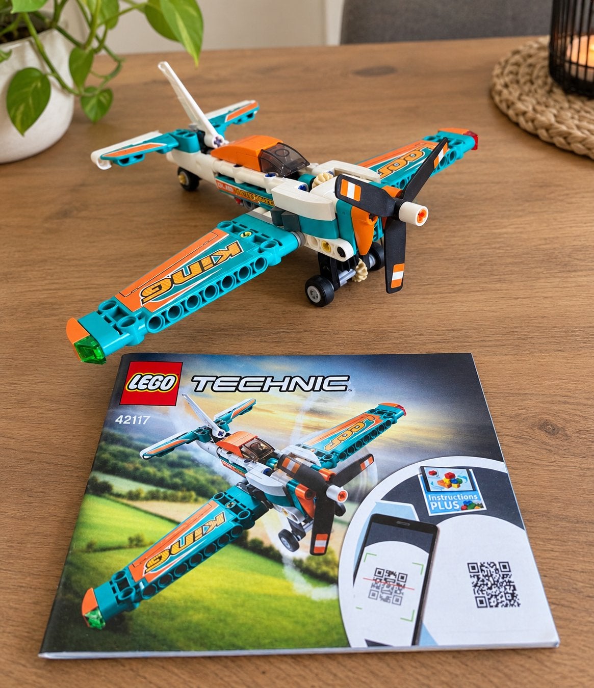 LEGO Technic Racevliegtuig 42117, Ophalen of Verzenden, Zo goed als nieuw, Overige merken