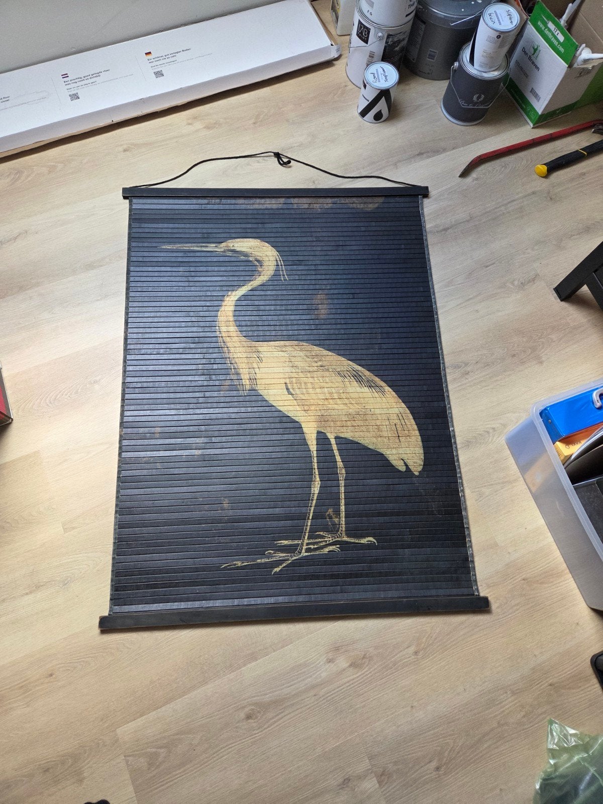 Reiger muurdecoratie, Ophalen, Rechthoekig, 50 tot 100 cm