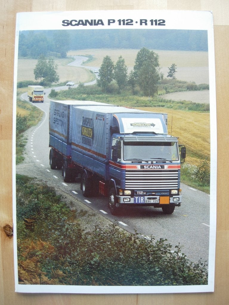 Scania P112 R112 Brochure 1984 – P / R 112, Ophalen of Verzenden, Zo goed als nieuw, Overige merken, Scania