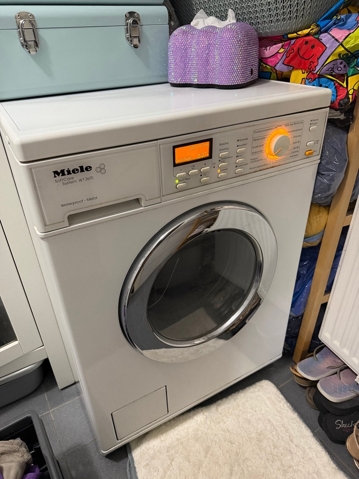 Miele WT 2670 WPM Wasmachine (droger defect), Ophalen, 6 tot 8 kg, 1600 toeren of meer, Voorlader