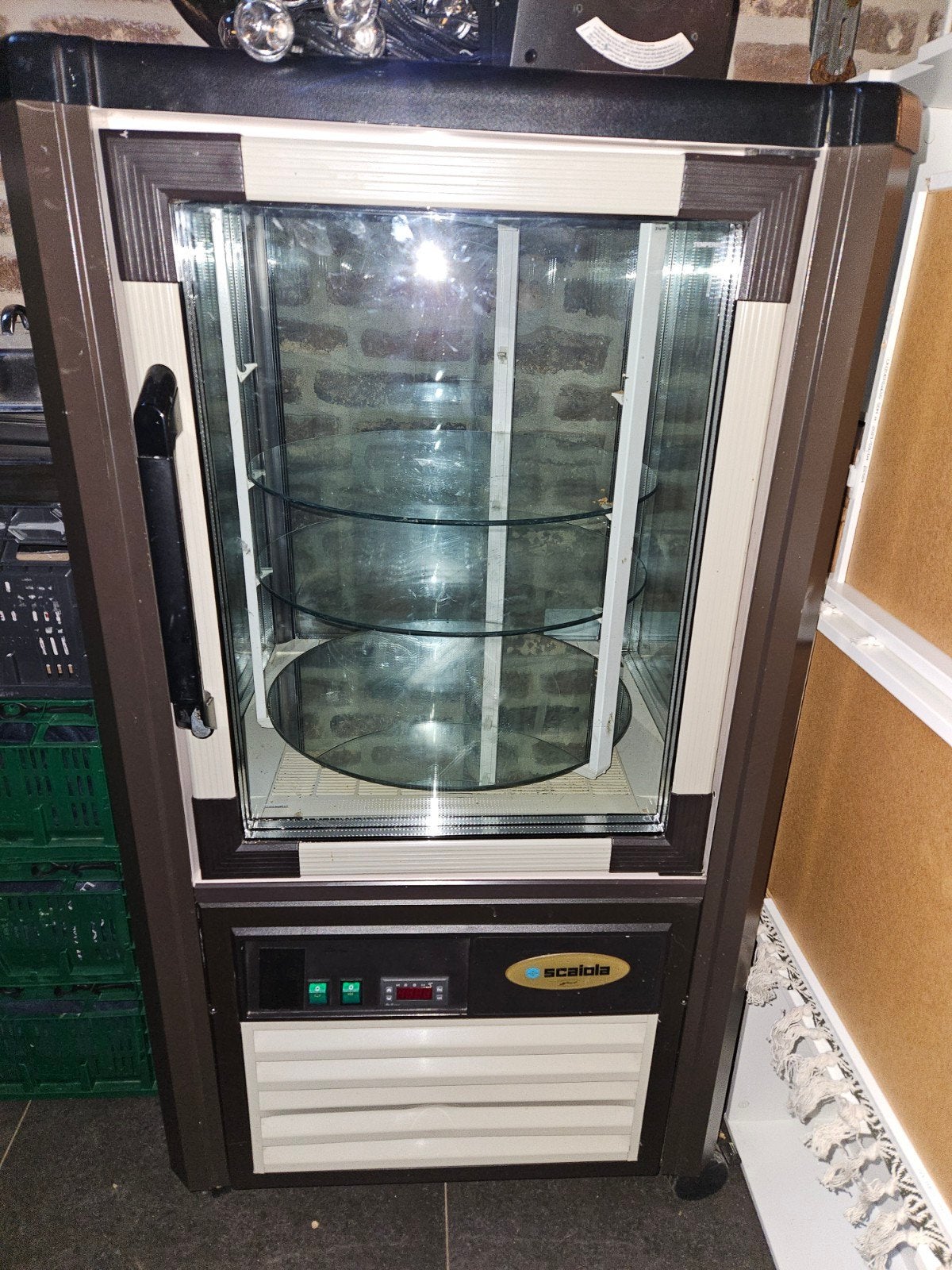 SCAIOLA Koelvitrine met draaiplateau en digitaal display, Ophalen of Verzenden