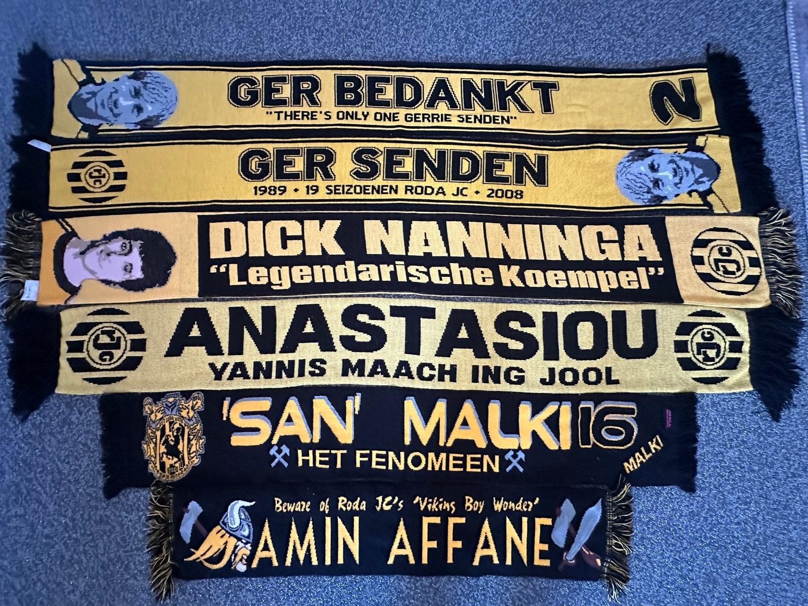 Roda JC spelers sjaals - zie omschrijving, Ophalen of Verzenden, Zo goed als nieuw, Roda JC, Shirt