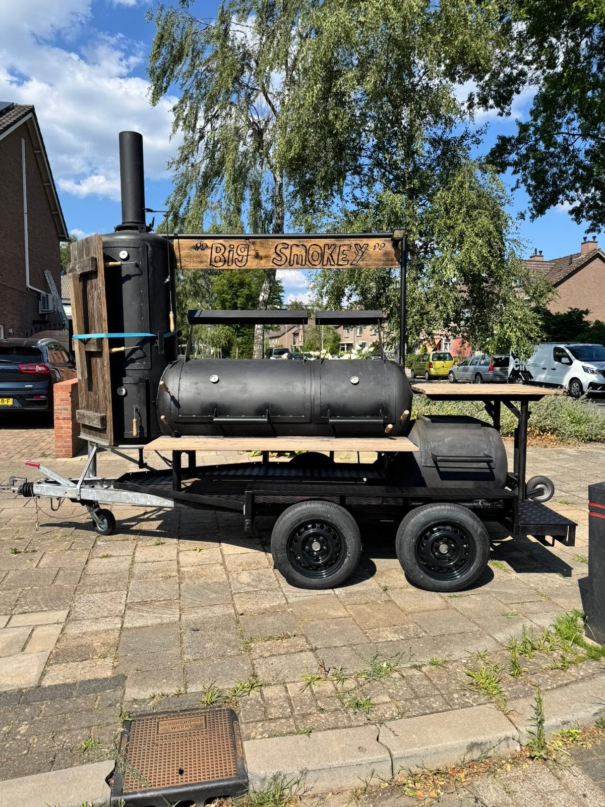 Mega smoker BBQ te huur, Ophalen, Gebruikt, Overige