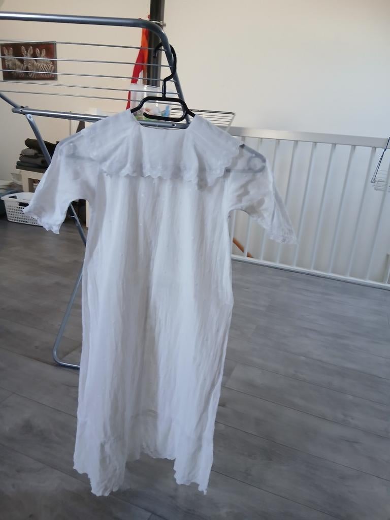 Mooie witte doopjurk met kanten details, Ophalen of Verzenden, Zo goed als nieuw